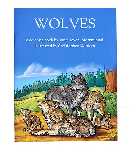 Coloring Books For Teens: Wolves & More: Advanced Animal Coloring